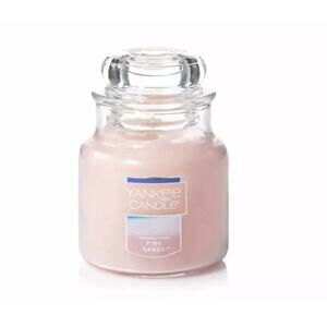 Yankee Candle Small Jar 3.7oz Floral Pink Sands Scent with Lid 20-30 Hours NEW